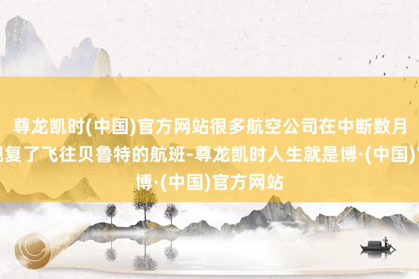 尊龙凯时(中国)官方网站很多航空公司在中断数月后不时规复了飞往贝鲁特的航班-尊龙凯时人生就是博·(中国)官方网站