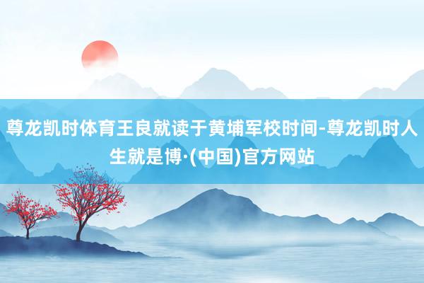 尊龙凯时体育王良就读于黄埔军校时间-尊龙凯时人生就是博·(中国)官方网站