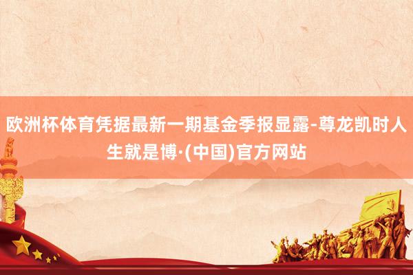 欧洲杯体育凭据最新一期基金季报显露-尊龙凯时人生就是博·(中国)官方网站