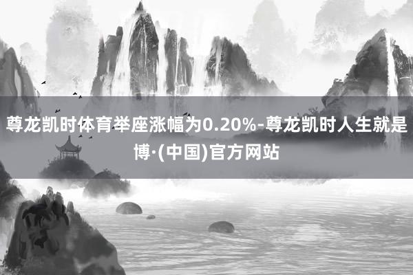 尊龙凯时体育举座涨幅为0.20%-尊龙凯时人生就是博·(中国)官方网站
