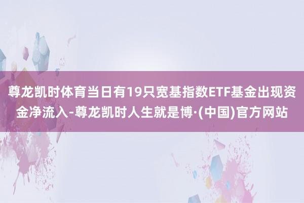 尊龙凯时体育当日有19只宽基指数ETF基金出现资金净流入-尊龙凯时人生就是博·(中国)官方网站
