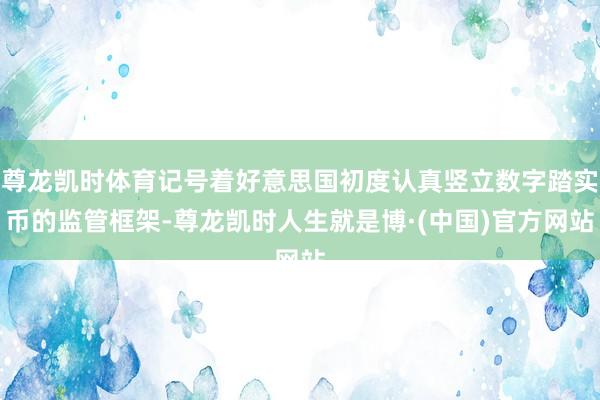尊龙凯时体育记号着好意思国初度认真竖立数字踏实币的监管框架-尊龙凯时人生就是博·(中国)官方网站