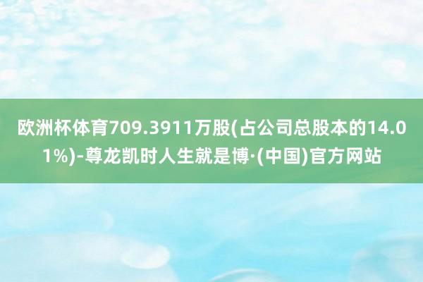 欧洲杯体育709.3911万股(占公司总股本的14.01%)-尊龙凯时人生就是博·(中国)官方网站